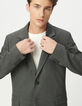 Men’s grey pinstripe suit jacket-7