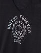 Tee-shirt noir visuel blason symbole paix Femme-6