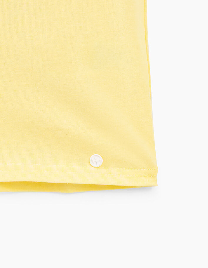 Boys' lemon T-shirt, L.A. print on back  - IKKS