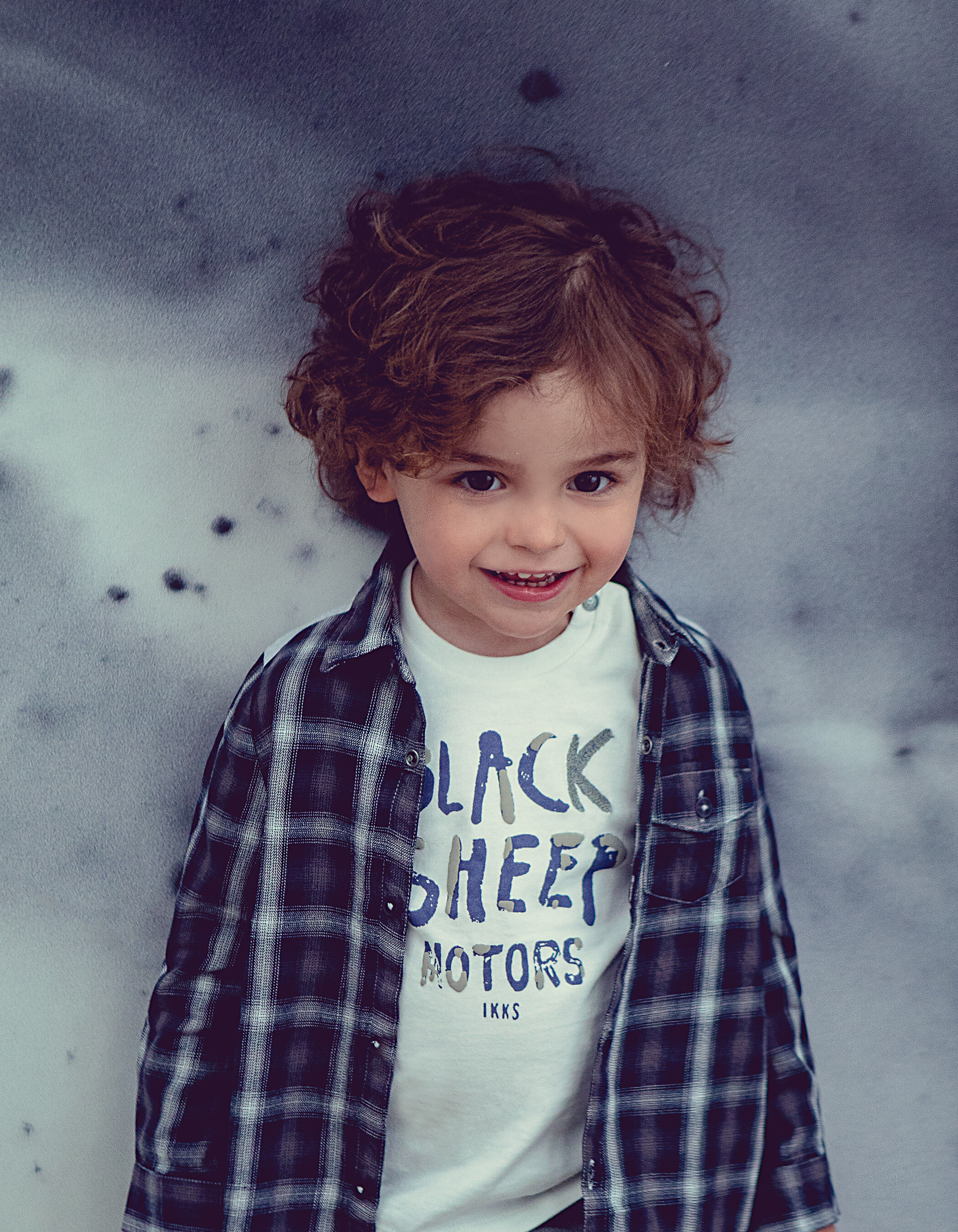 Chemise sezame a carreaux et dos jersey bebe garcon IKKS