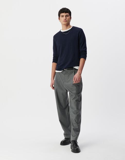 Pull marine tricot fin bords roulottés Homme - IKKS