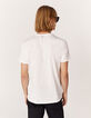 Tee-shirt off white visuel tête de mort bio Homme-4