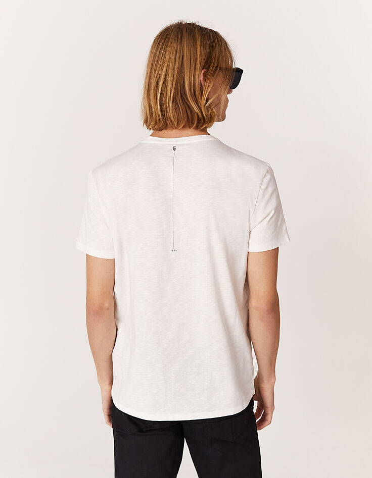 Tee-shirt off white visuel tête de mort bio Homme-4