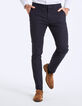 Men&rsquo;s navy diamond Jacquard suit trousers-2