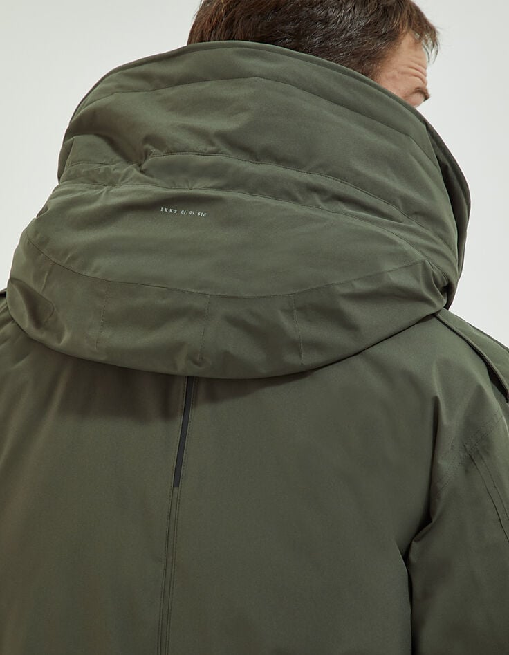 Parka longue dark kaki militaire WATERPROOF Homme-4