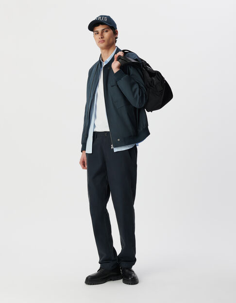 Men’s ink soft nylon bomber jacket - IKKS