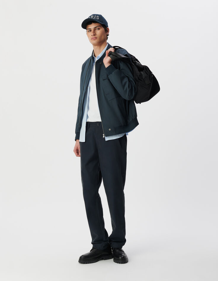 Bomber tinta nailon terciopelo hombre-1 Bomber tinta nailon terciopelo hombre-1