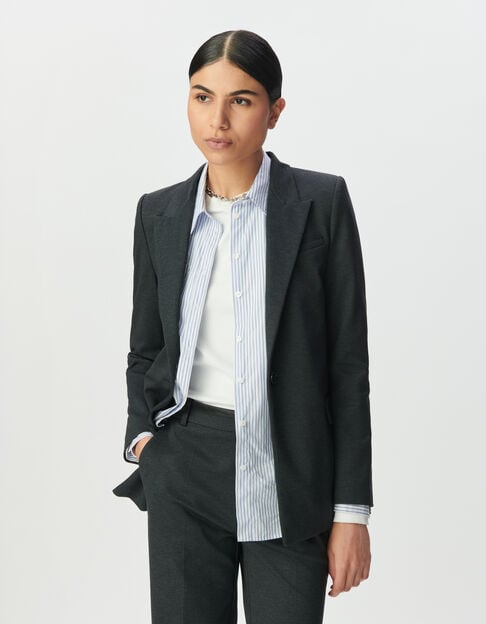 Americana gris espigas solapa mujer - IKKS