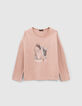 Girls&rsquo; pink ballet shoe-trainers T-shirt-1