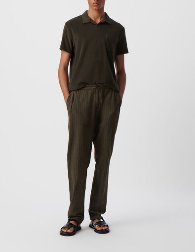 Polo caqui algod&oacute;n rizo hombre - IKKS