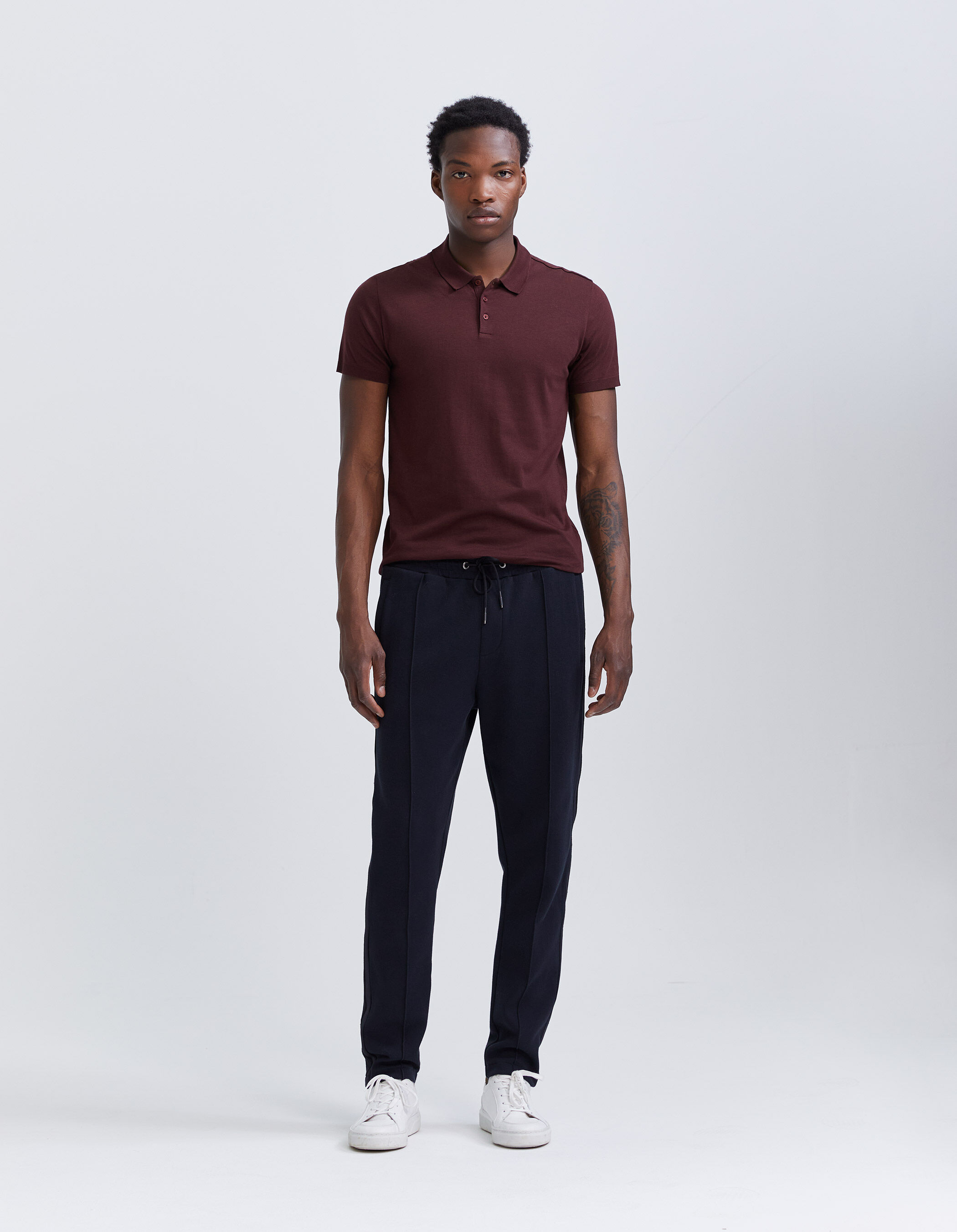 Polo shirt with hot sale sweatpants