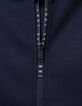 Boys’ navy zipped hooded cardigan with zip lettering-5