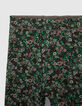 Leggings réversible imprimé léo-floral et kaki fille-6 Leggings réversible imprimé léo-floral et kaki fille-6