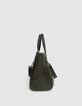 Khaki Cabas-Tasche 1440 Leder Kroko-Effekt Größe M Damen-5