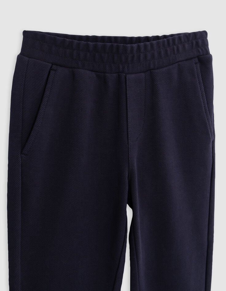 Pantalón de chándal de punto azul marino Ottoman de niño-2