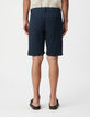 Marineblaue CHINO-Herrenbermudas-3