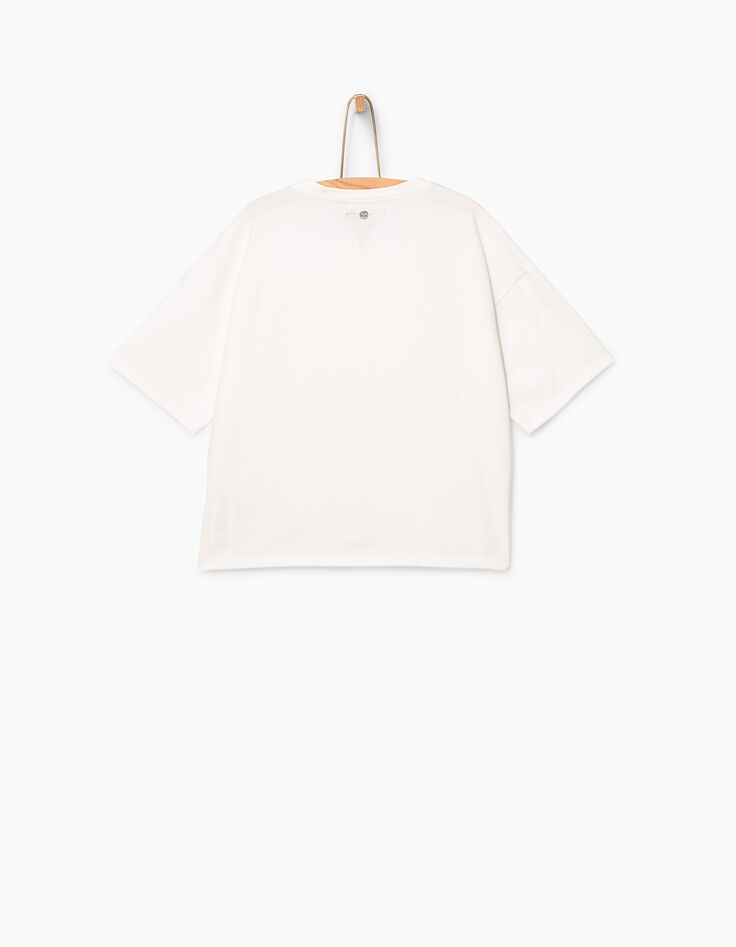 Tee-shirt blanc cassé WATAHHHH ! fille-4 Tee-shirt blanc cassé WATAHHHH ! fille-4