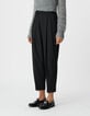 Schwarze Damen-Cropped-Hose Umschlag-2 Schwarze Damen-Cropped-Hose Umschlag-2