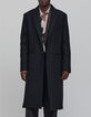 Pure Edition-Abrigo largo de lana negra para hombre-7 Pure Edition-Abrigo largo de lana negra para hombre-7