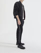 Bomber réversible dark purple et noir nylon Homme-1