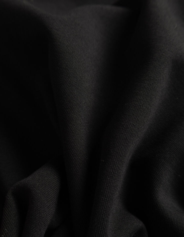 Women’s black oversized sweatshirt, bands down sleeves-6