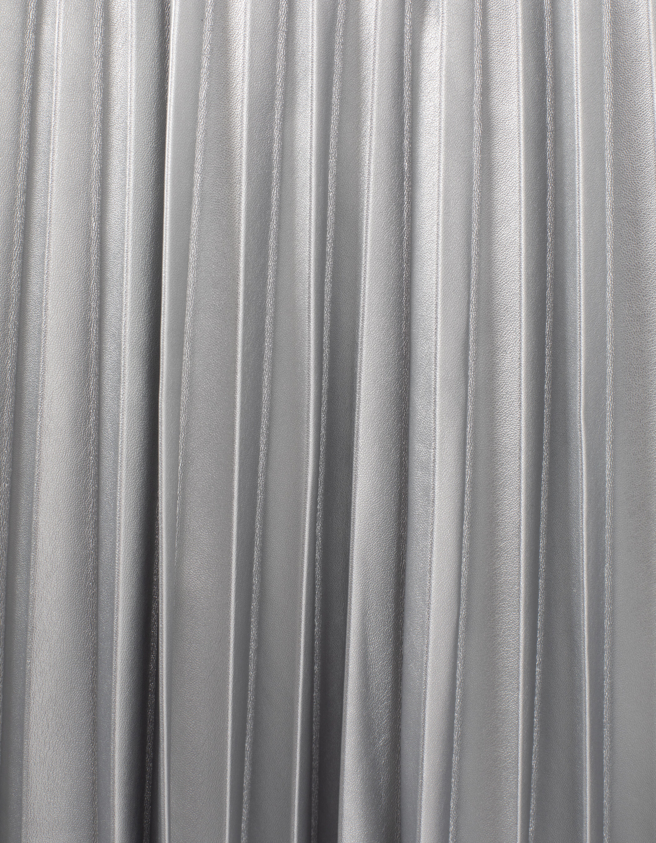 Plisse rok zilver online