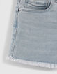 Shorts vaqueros azul delavado trenza bordada ni&ntilde;a-6