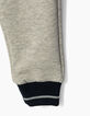 Pantalon gris en néo-molleton bébé fille-4