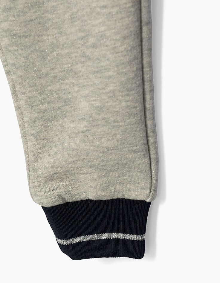 Pantalon gris en néo-molleton bébé fille-4 Pantalon gris en néo-molleton bébé fille-4