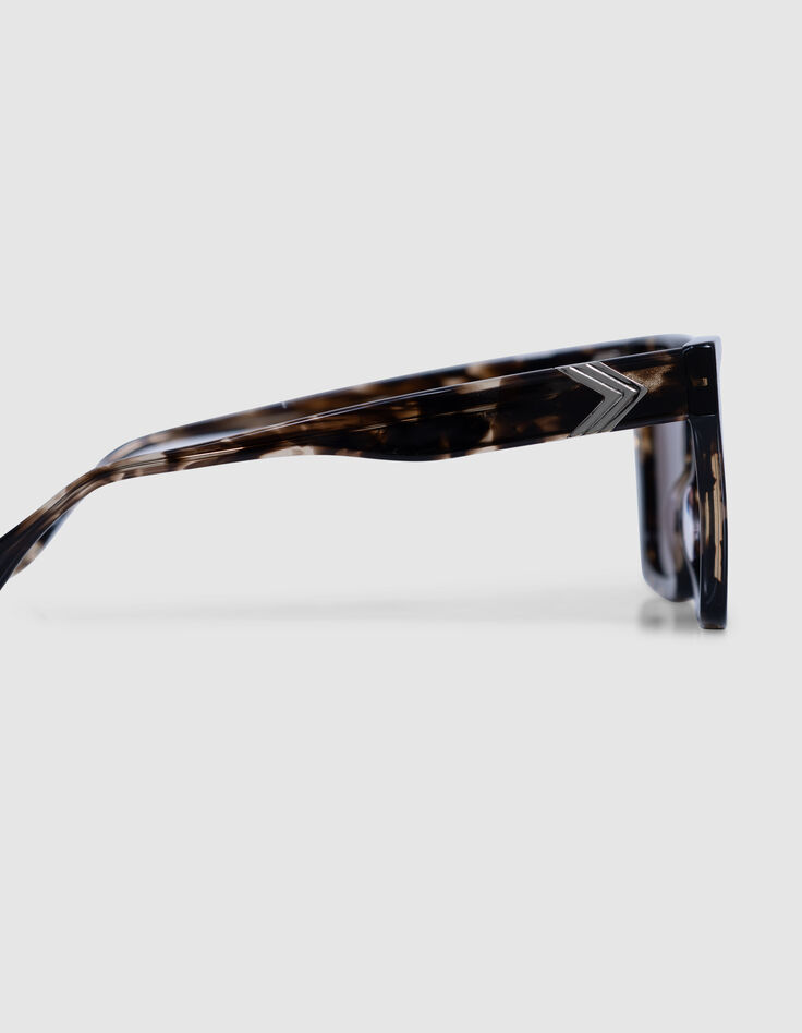 Braune Sonnenbrille Billy rosa Gläser-3