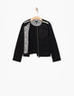 Girls’ black embroidered cardigan-5