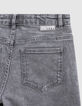 Grijze afgewassen WIDE LEG jeans meisjes-8
