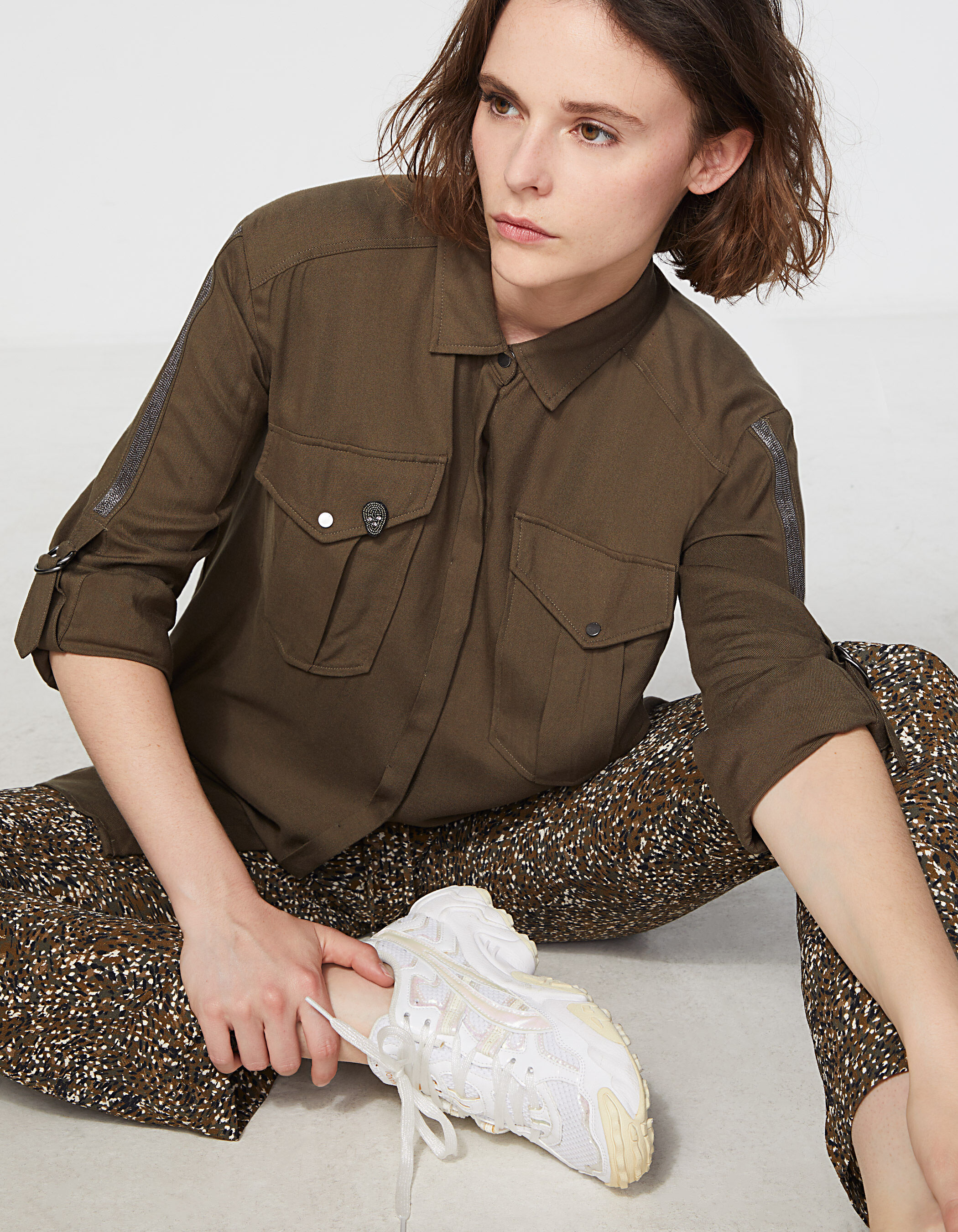Chemise ikks kaki femme hotsell