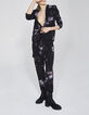 Damenchiffonhose mit Skizzenblumenprint-5