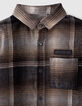 Chemise grise &agrave; carreaux en flanelle gar&ccedil;on -3