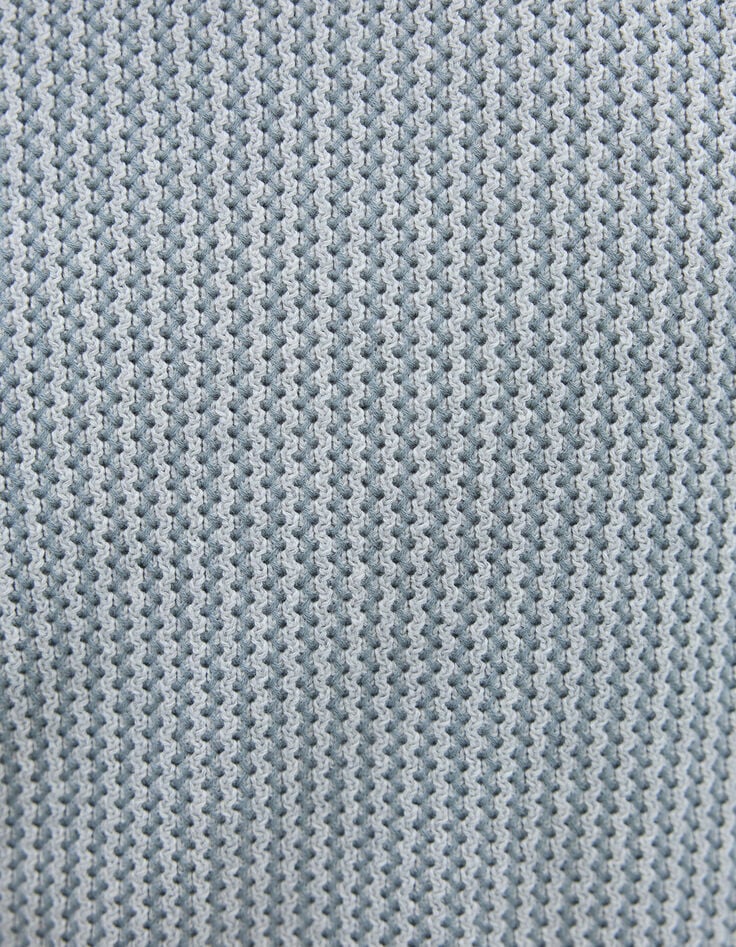 Herrenstrickpulloer, blaugrau, Jacquard-Muster-7