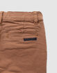 Blauwe loose chinobroek jongens-5