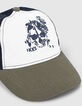 Casquette kaki foncé, blanc et navy à tête de mort garçon -2