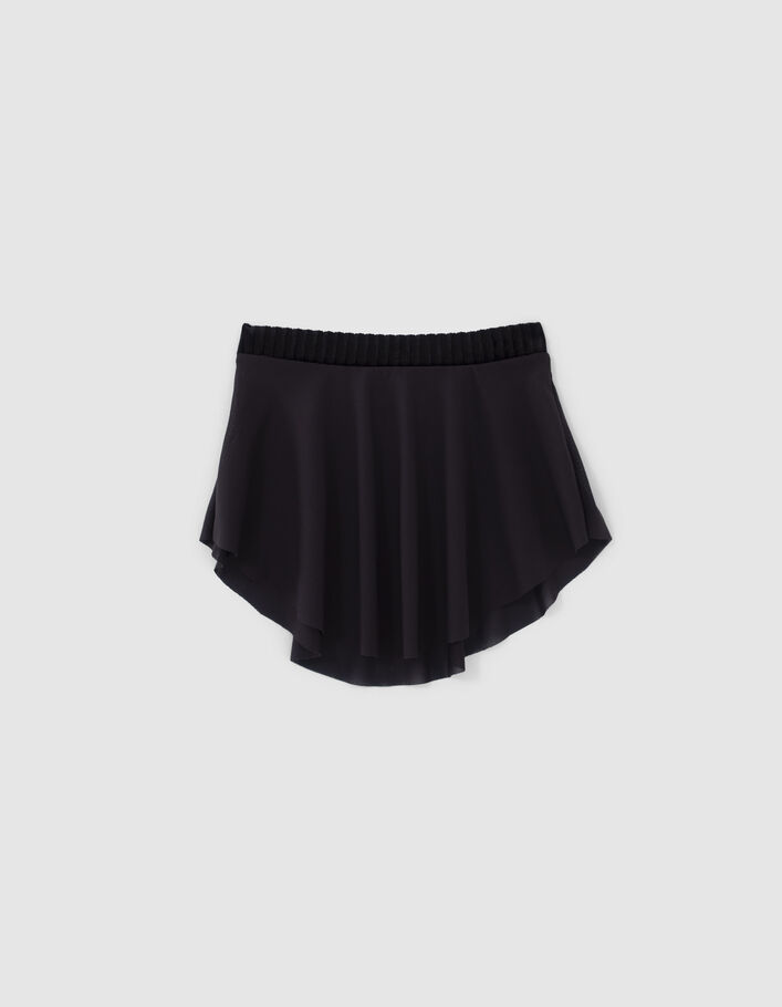 Leggings grises 2 en 1 y falda tul niña-8