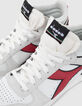 Baskets Mixtes blanches, grises et rouges IKKS X DIADORA-5