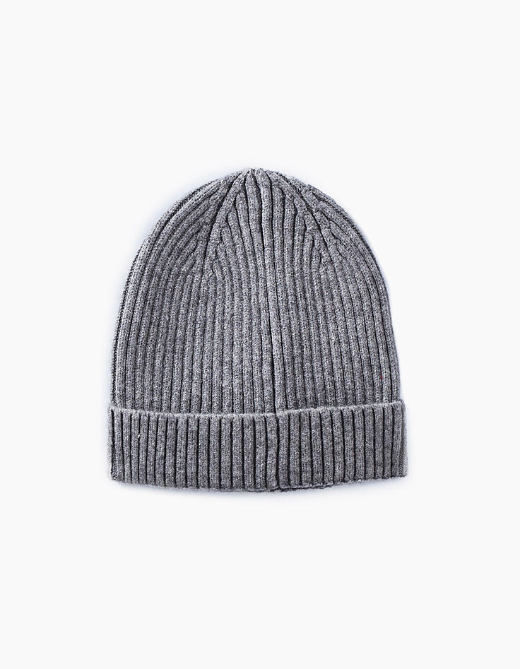 Bonnet gris tricot côtelé Sisterhood fille-3 Bonnet gris tricot côtelé Sisterhood fille-3