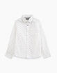 Boys’ white flash print shirt -1