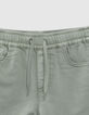 Jean JOGGER kaki &agrave; taille &eacute;lastiqu&eacute;e gar&ccedil;on-2