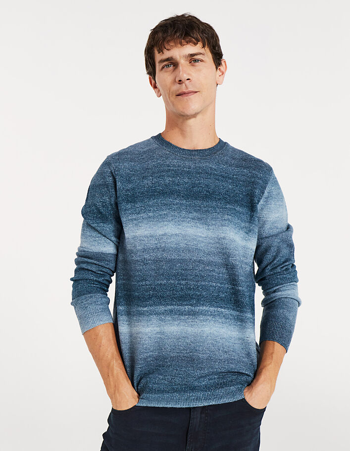 Men's glacier faded knit sweater