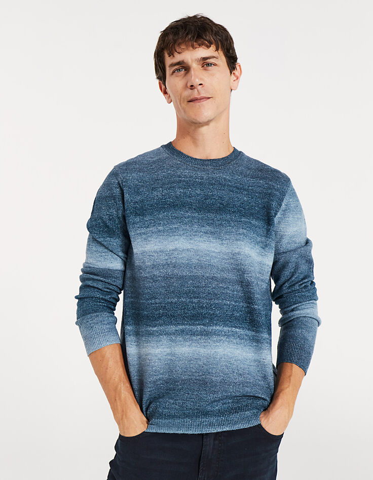 Pull glacier tricot dégradé Homme-1