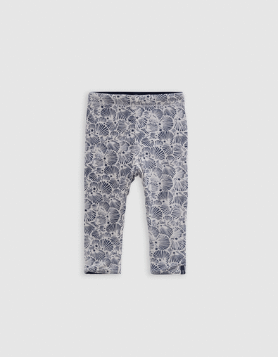 Leggings réversible coquillages et marine bébé fille - IKKS