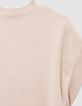 Beige tricot spencer meisjes-2