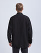 Zwart REGULAR overshirt biokatoen Heren-3