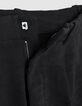 Men's black pleated pants-5