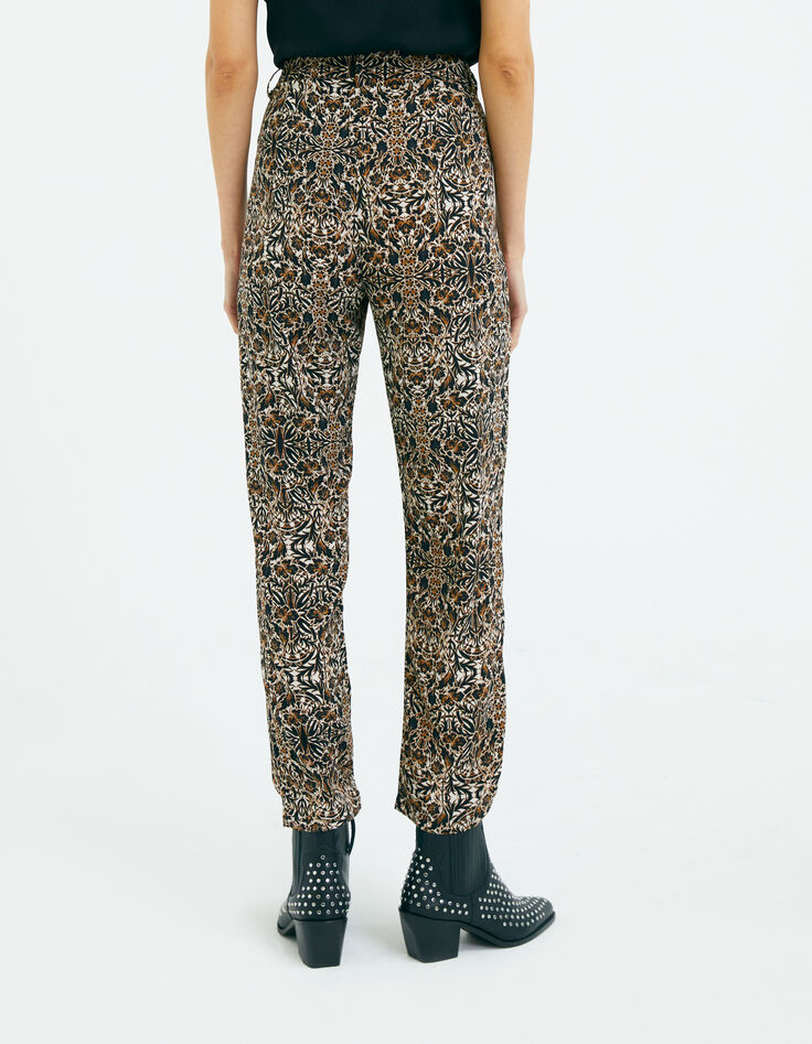 Women’s arabesque print suit trousers-2 Women’s arabesque print suit trousers-2